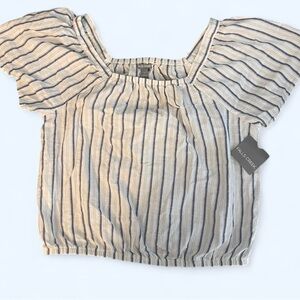 Falls Creek Blue and White Striped Top